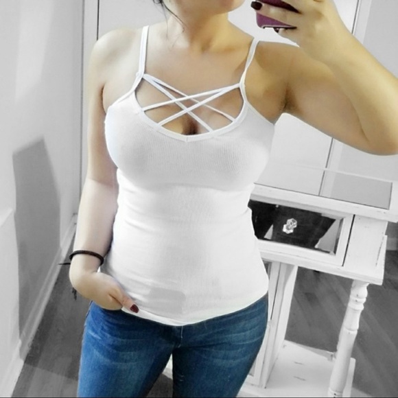 Bella Edge | Quinn Ribbed Double Strappy Tank Top - Picture 2 of 11